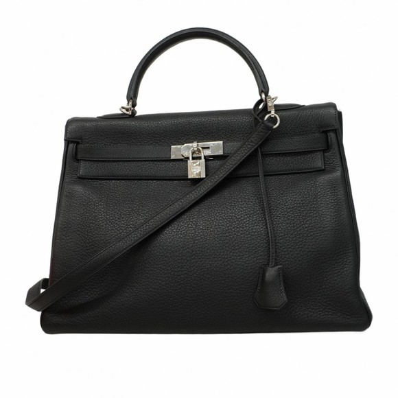 Hermes Hermès Kelly 35 Togo Black Handbag for Women, G Stamp - Picture 1 of 16